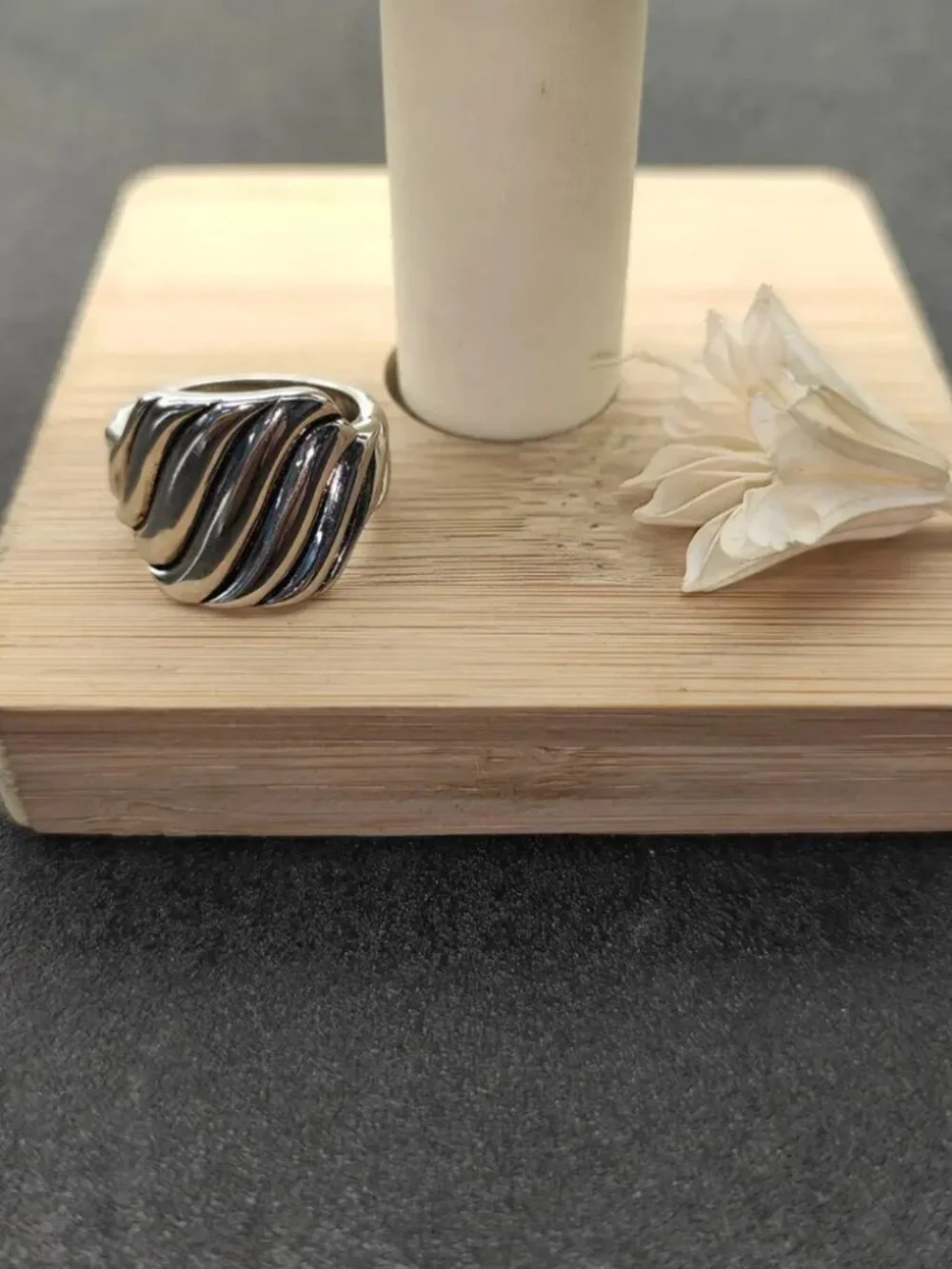David Yurman Silver Wave Ring